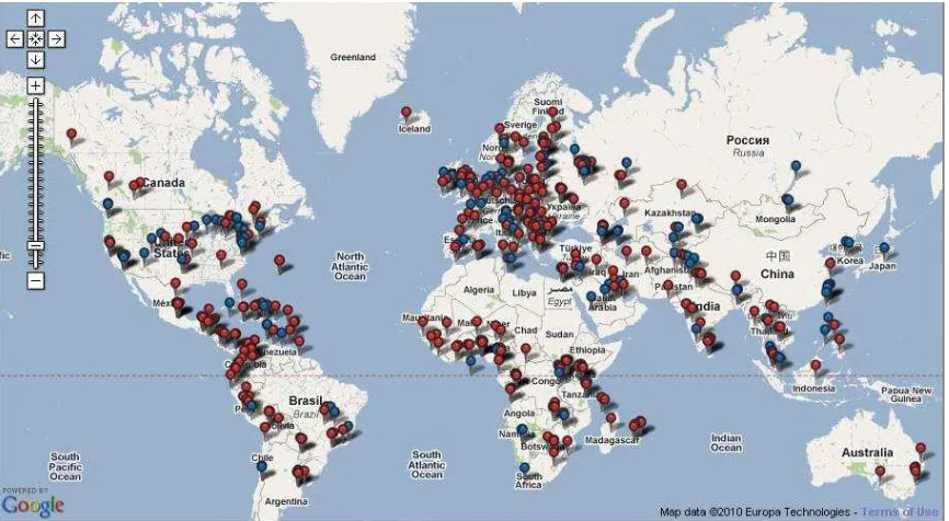 Figura 11: Mapa de Servicios WiMax 2012