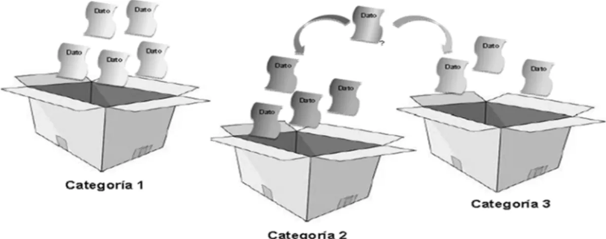 Figura 2. Los datos que pertenecen a categorías. 