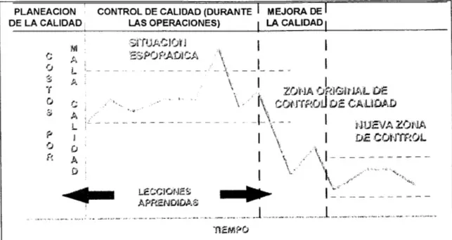 Figura 3.8 Diagrama de la Trilogía de Juran