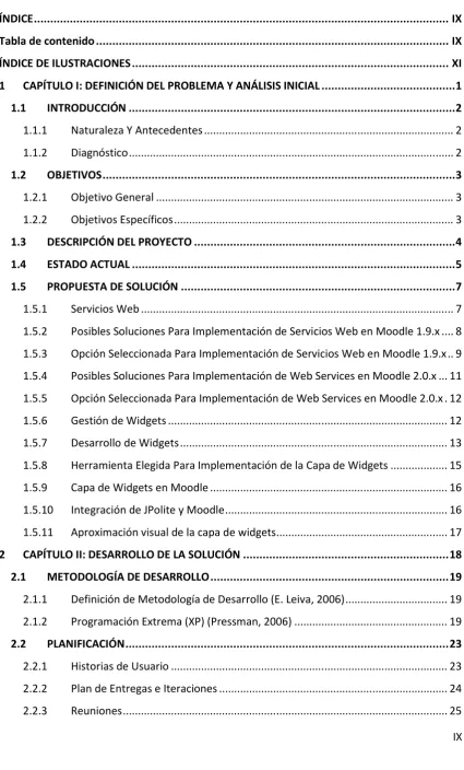 Tabla de contenido 