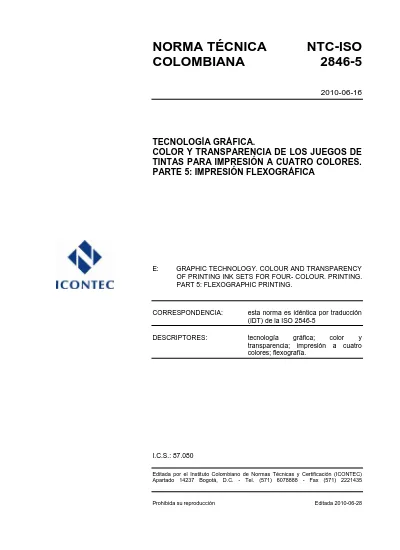 NORMA TÉCNICA NTC ISO COLOMBIANA