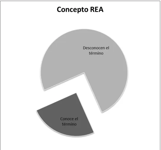 Figura 11. Conocimiento del concepto REA por parte de los profesores  participantes. 