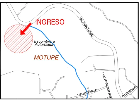 Fig. Nº 7.  Esscombrera autoorizada ubicadaa en el barrio TierrasT Coloradaas. 