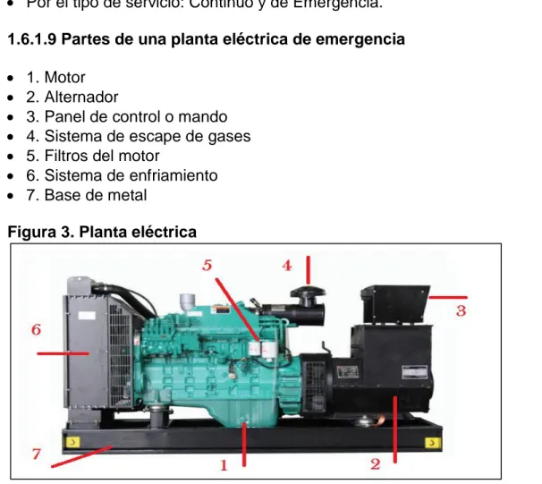 Figura 3. Planta eléctrica 
