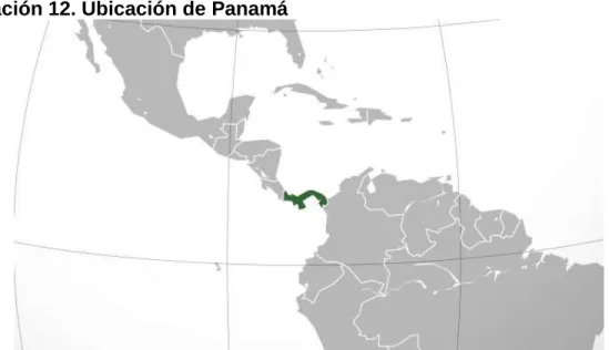 Ilustración 12. Ubicación de Panamá 