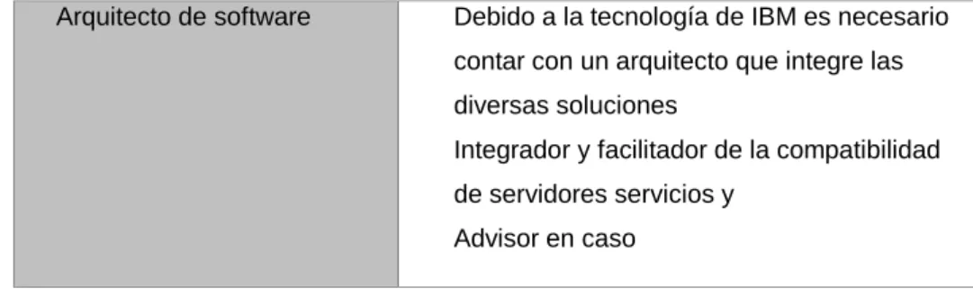 Cuadro 1 – Roles del proyecto. Fuente elaboración propia. 