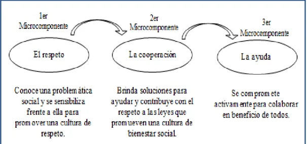 Figura 6. Microcomponentes de la responsabilidad social. Elaboración propia. 