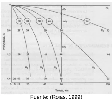Figura 9. Ejemplo curvas de isoconcentración.