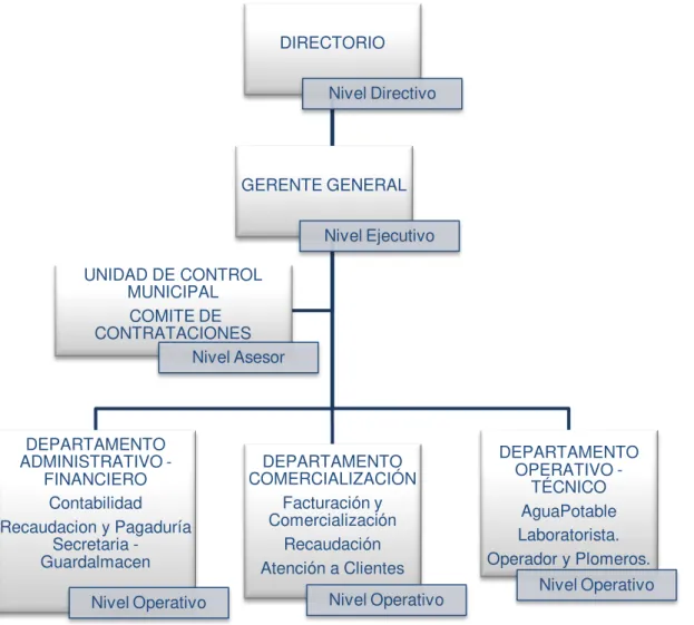 Figura 1. Estructura Orgánica de la EMAPSA  –E 