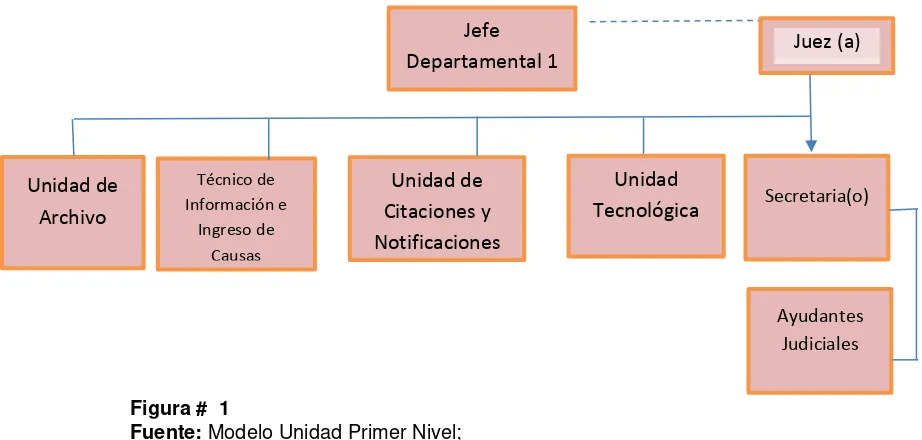 Figura #  1  Modelo Unidad Primer Nivel;           