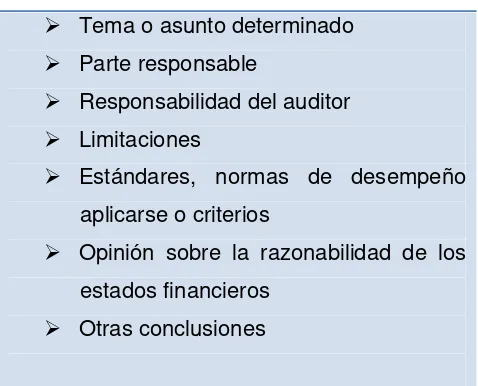 Tabla N°4 Estructura del Informe de Auditoría Integral.