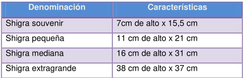 Tabla 21. Productos a base de cabuya en Nizag 