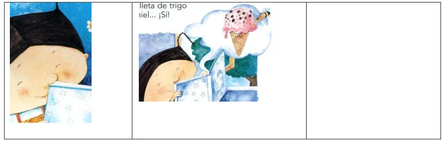 Tabla 11: Cuadro actancial desde la imagen "Mi libro", el libro 