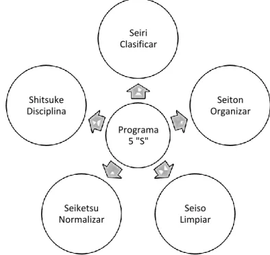 Figura 9: Representación gráfica del programa 5 “S”. 