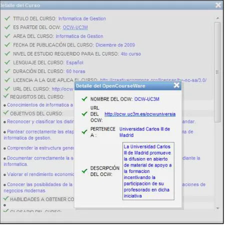 Figura 40 DETALLE DEL OPEN COURSE WARE 