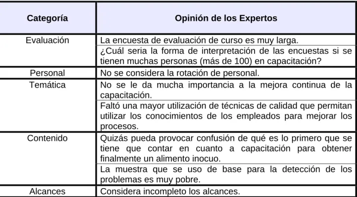 Tabla 7. Agrupación de las Desventajas del Modelo Propuesto 