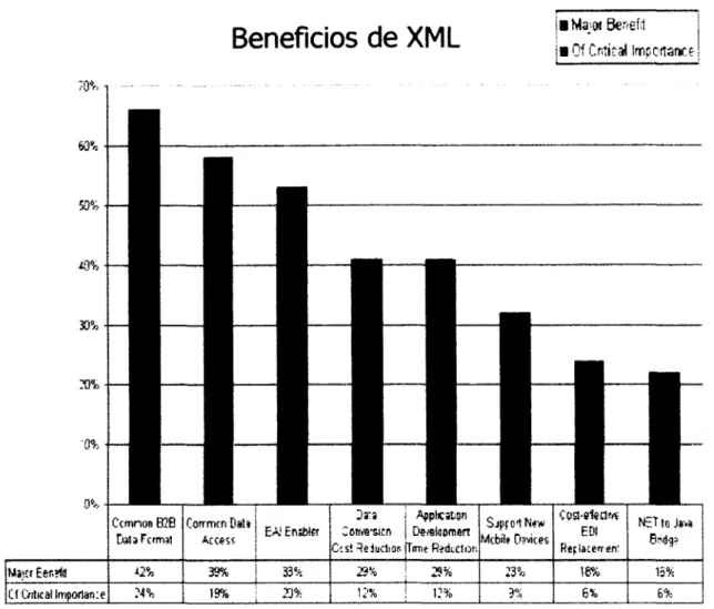 Fig. 2.4 Beneficios de XML