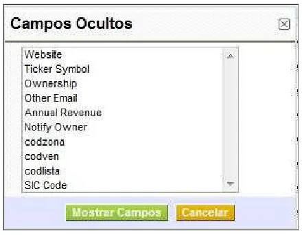 Figura 8: Campos ocultos en Clientes 