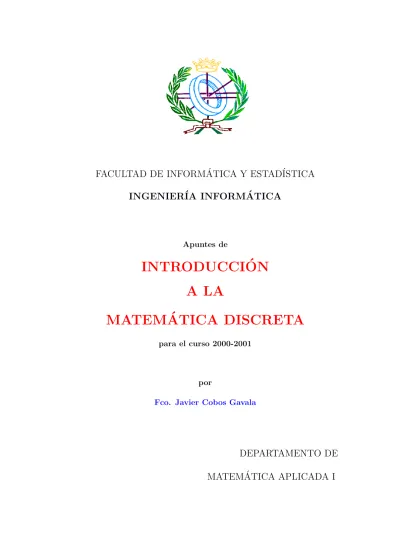 Ejercicios Propuestos - MATEM ´ ATICA DISCRETA