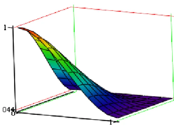 Figura 3.7 Función de forma  N 1 . 
