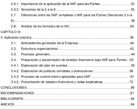 Tabla 1. Organismos emisores de las NIIF………………………………………………………..7 