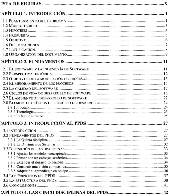 TABLA DE CONTENIDO