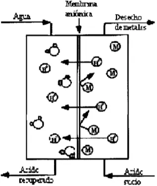 Figura 2.4 Celda de Diíusón-Diálisis.