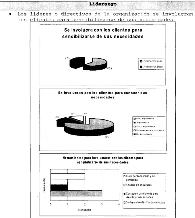 Figura 6. Resultados del criterio: Involucrarse con los clientes para sensibilizarse de sus necesidades