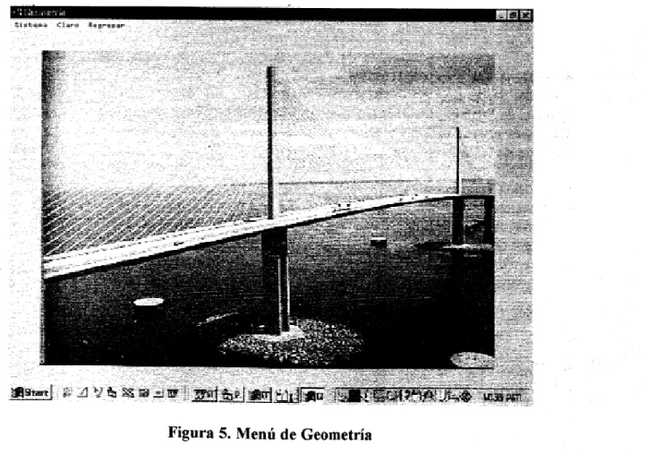 Figura 5. Menú de Geometría