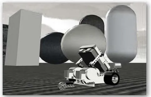 Figura 9. Mundo virtual de Microsoft Robotics Studio 