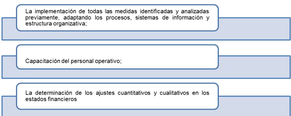 Cuadro Nro.  4  Cronograma de implementación  de las NIIF 