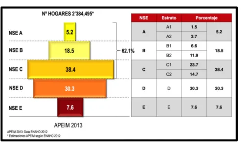 Gráfico 3.3: Niveles socioeconómicos 2013 
