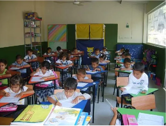 Foto 7. Aplicación de la prueba objetiva 