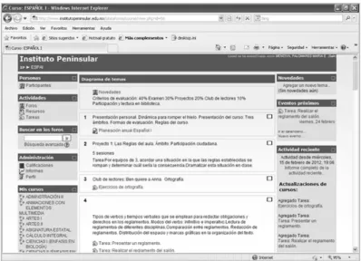 Figura 10: Plataforma Moodle 
