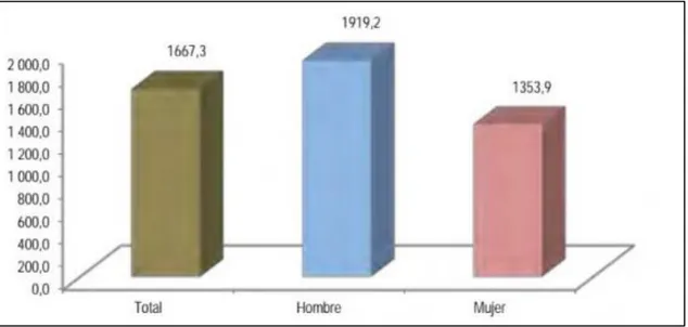 Figura 7.  Ingreso peruano_ (promedio y por género). 