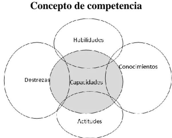 Figura 3.Concepto de Competencia (Diagrama del autor) 