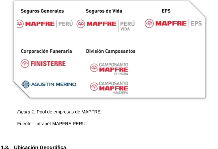 Figura 1. Pool de empresas de MAPFRE 