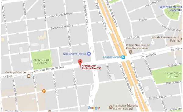 Figura 1. Mapa de ubicación de la empresa 