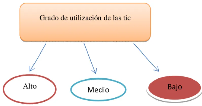 Figura 5. Grado de utilización de las TIC 