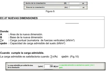 Figura 10. CUMPLE LAA CARGA ADDMISIBLE 