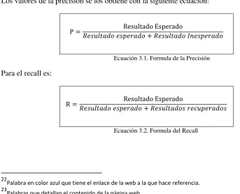 Tabla 3.10. Datos que se obtendrá de cada consulta realizada 