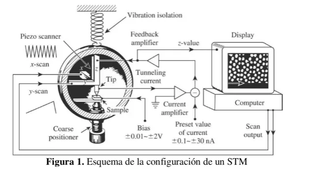 Figura 1. Esquema de la configuración de un STM 
