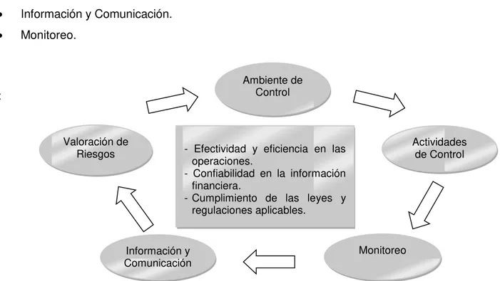 Figura 2. Componentes de la Auditoría de Control Interno  Elaborado por: Graciela Enríquez Ruano 