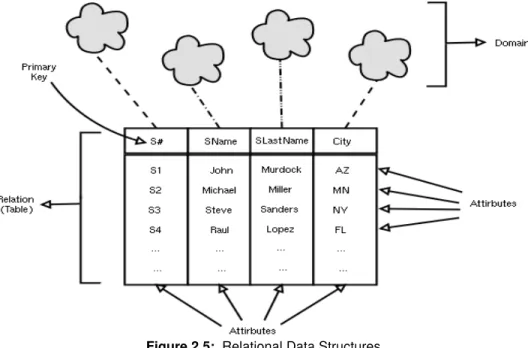 Figure 2.5:  Relational Data Structures 