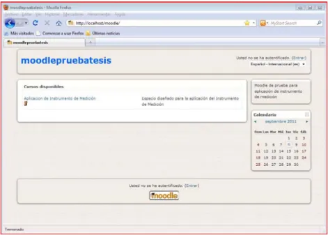 Figura 1: Presentación de Moodle 