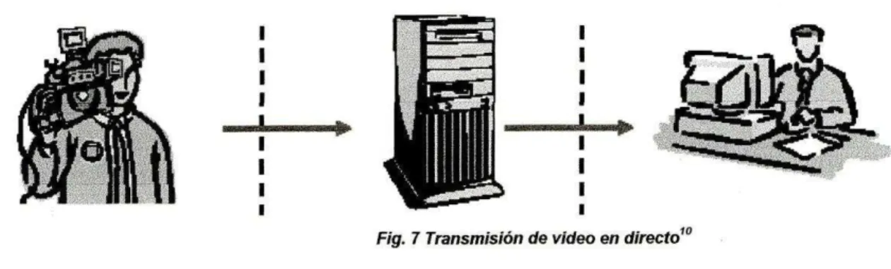 Fig. 7 Transmisión de video en directo1°