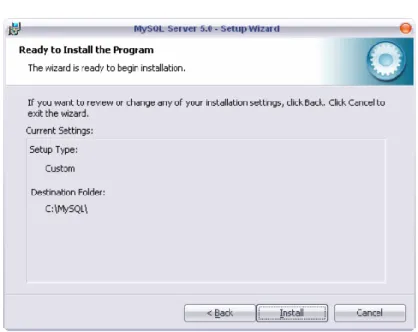 Ilustración 4 Instalación Mysql 