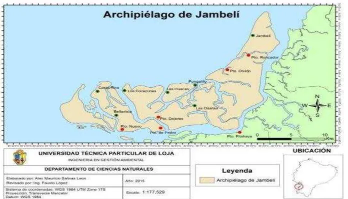 Figura 5. Archipiélago de Jambelí. 