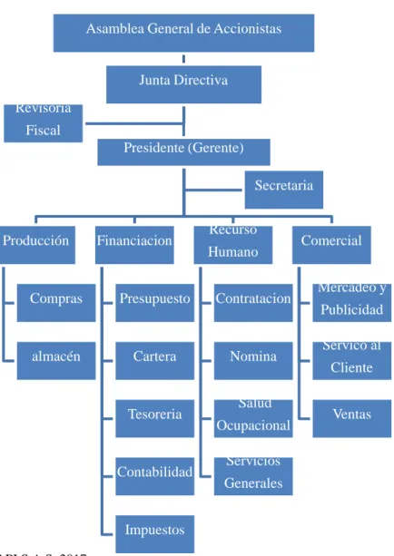 Figura 5 Estructura organizacional.