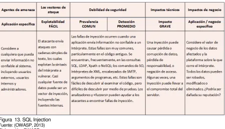 Figura  13. SQL Injection 
